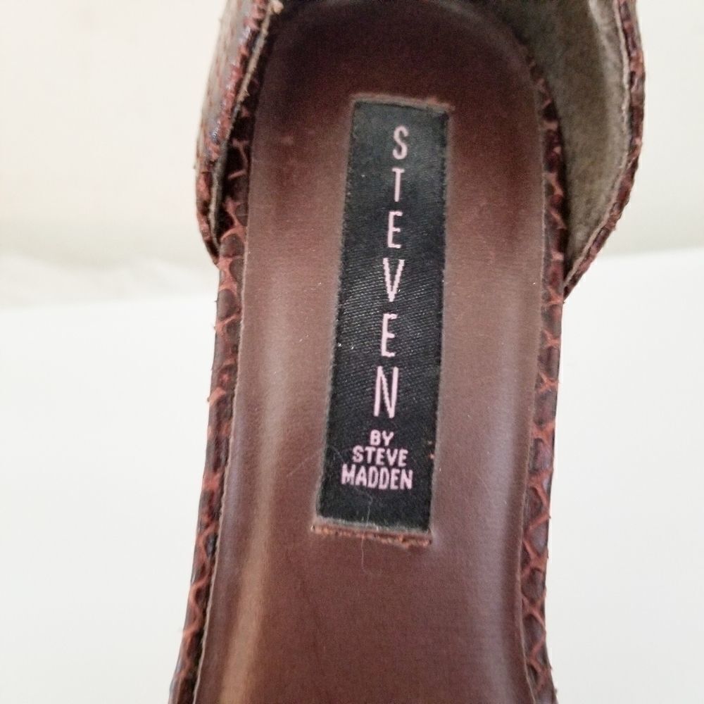 Steven by Steve Madden leather heels open toe - Picture 3 of 7